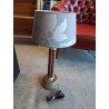 LAMPE BOIS NATUREL ET CORDAGE AJ GRIS
