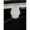 LAMPE CHAMPIGNON VERRE BLANC ANNÉES 2000
