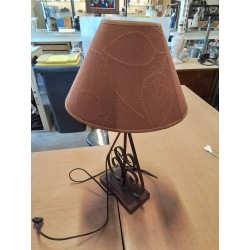 LAMPE MÉTAL COURBÉ SOCLE...