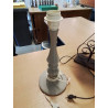 LAMPE COLONNE BOIS GRIS LAQUÉ 