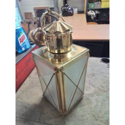 LANTERNE LAITON ET VERRE