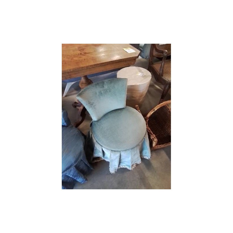 CHAUFFEUSE VELOURS BLEU 