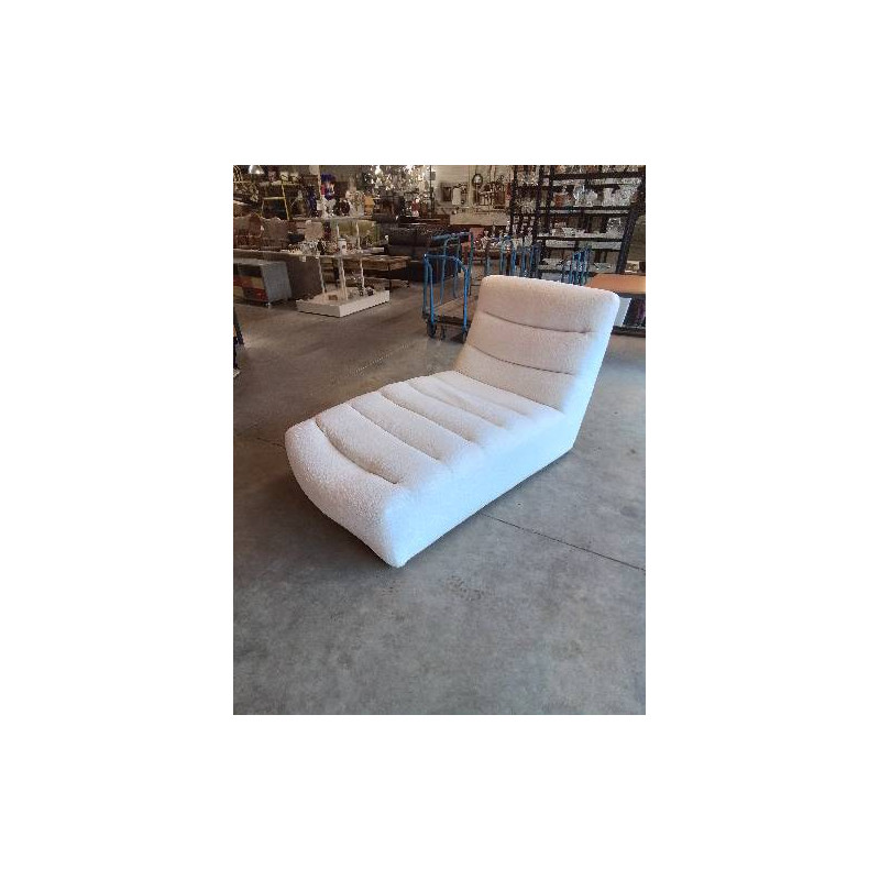 CHAUFFEUSE TISSU BOUCLETTE ECRU LOTUS T200 MAISON DU MONDE