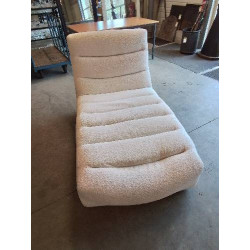 CHAUFFEUSE TISSU BOUCLETTE ECRU LOTUS T200 MAISON DU MONDE