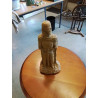 STATUETTE CHEVALIER DES TEMPLIERS PIERRE RECONSTITUÉ 28CM 