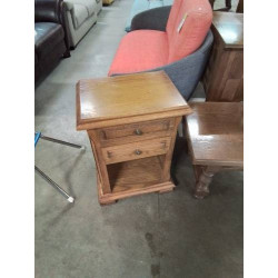 CHEVET BOIS CLAIR MOULURÉ 2...