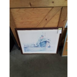 GRAVURE FRENCH LINE PARIS...