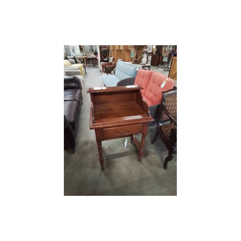 BUREAU A GRADIN BOIS 1 TIROIR STYLE RÉGENCE 