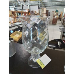 VASE VERRE SUR PIEDOUCHE 