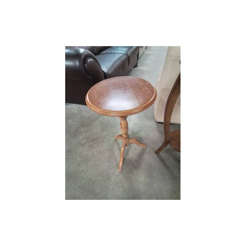 SELLETTE RONDE BOIS CLAIR PIED TRIPODE 