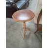 SELLETTE RONDE BOIS CLAIR PIED TRIPODE 