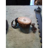 POULIE DE MARINE 2 GORGES BOIS FER FORGE ET LAITON