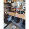 LAMPADAIRE ARTICULE MÉTAL GRIS AJ ECRU