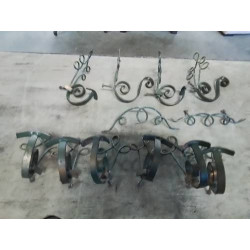 10 PATERES FER FORGÉ ANNÉES 50