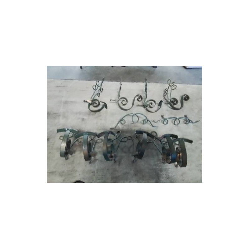 10 PATERES FER FORGÉ ANNÉES 50