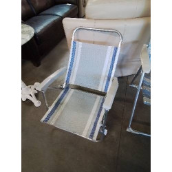 SIÈGE DE PLAGE ALU ET TOILE...