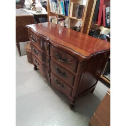 COMMODE GALBÉE BOIS MOULURÉ...