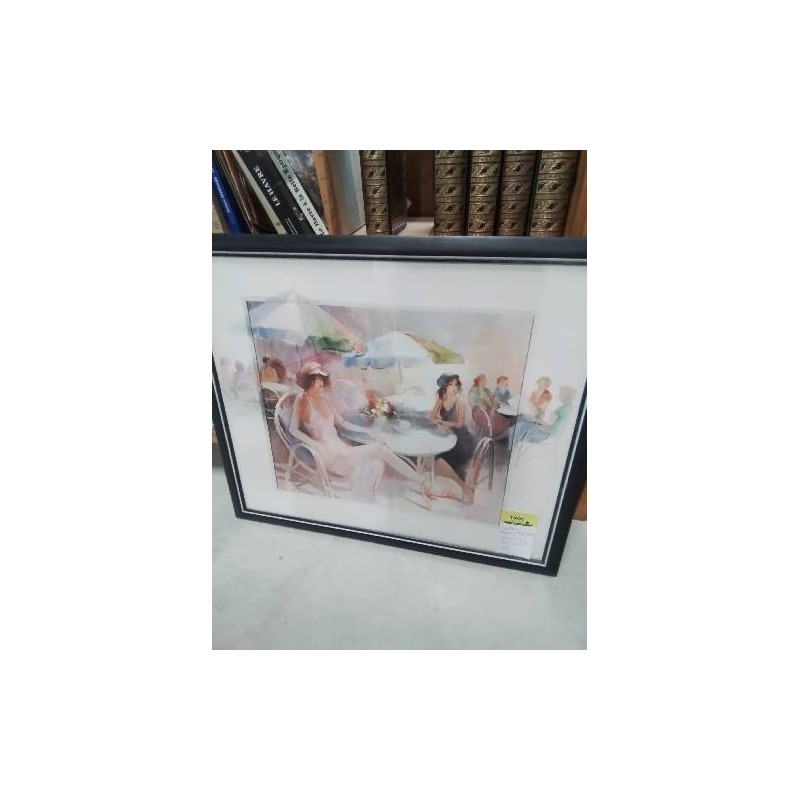 GRAVURE SCÈNE DE RESTAURANT WILLEM HAENRAETS (1940) 