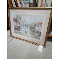 GRAVURE CONTRESIGNÉE PAUL...