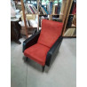 FAUTEUIL SKAÏ ET MOUMOUTE ROUGE ANNÉES 50