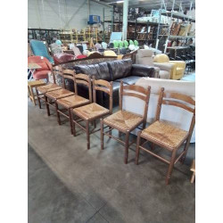 6 CHAISES DE CUISINE BOIS...