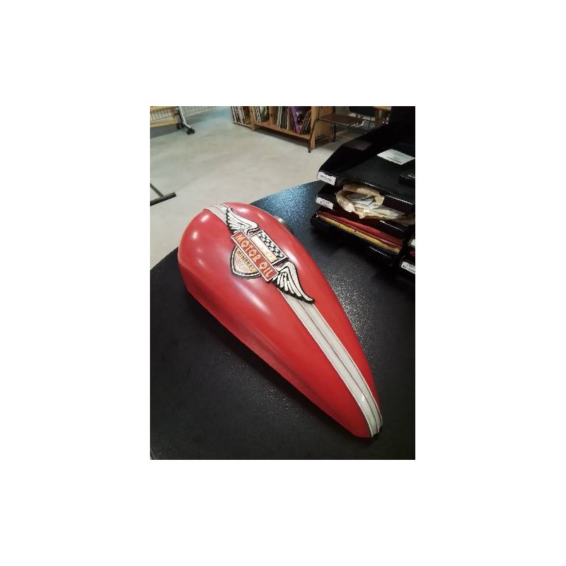 DÉCORATION MURAL MÉTAL ROUGE MOTOR OIL 