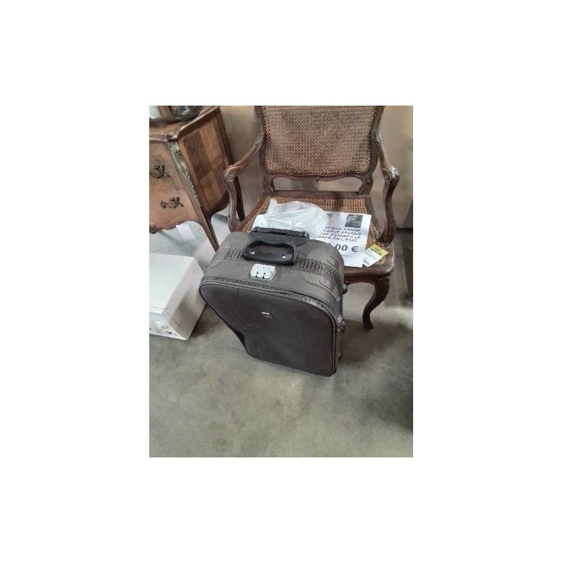 VALISE A ROULETTES TISSU MARRON SO BAG