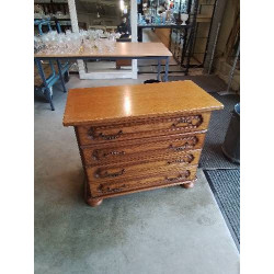 COMMODE BOIS CLAIR MOULURÉ...