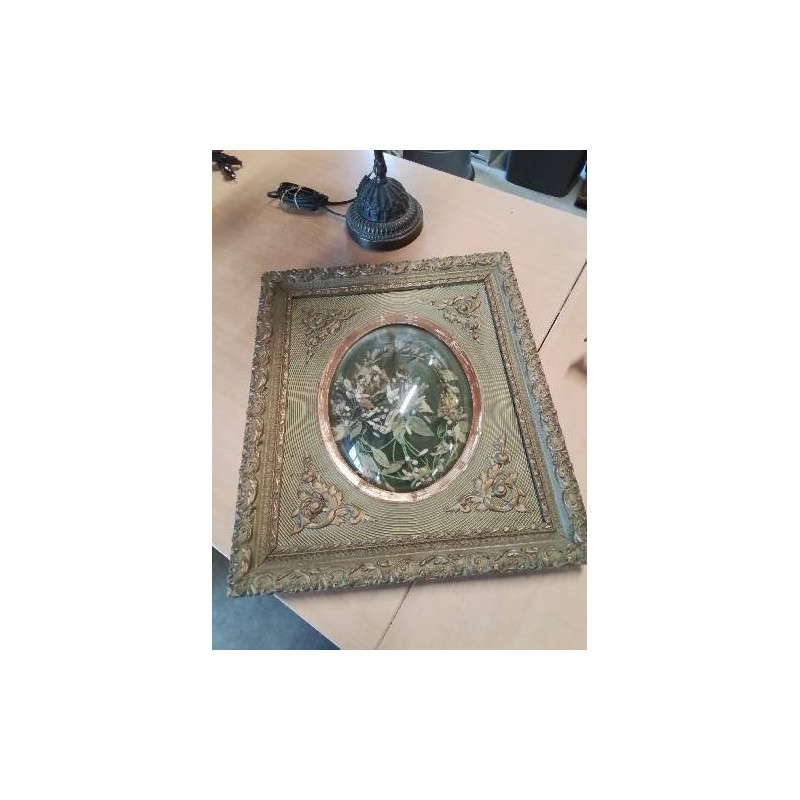 CADRE MÉDAILLON GLOBE DE MARIÉE