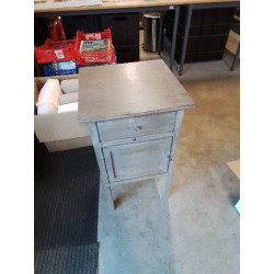 CHEVET BOIS GRIS CÉRUSE 1...