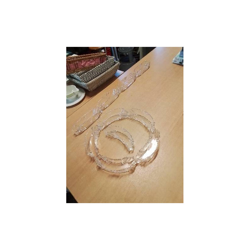 CENTRE DE TABLE VERRE 10 PIÈCES 