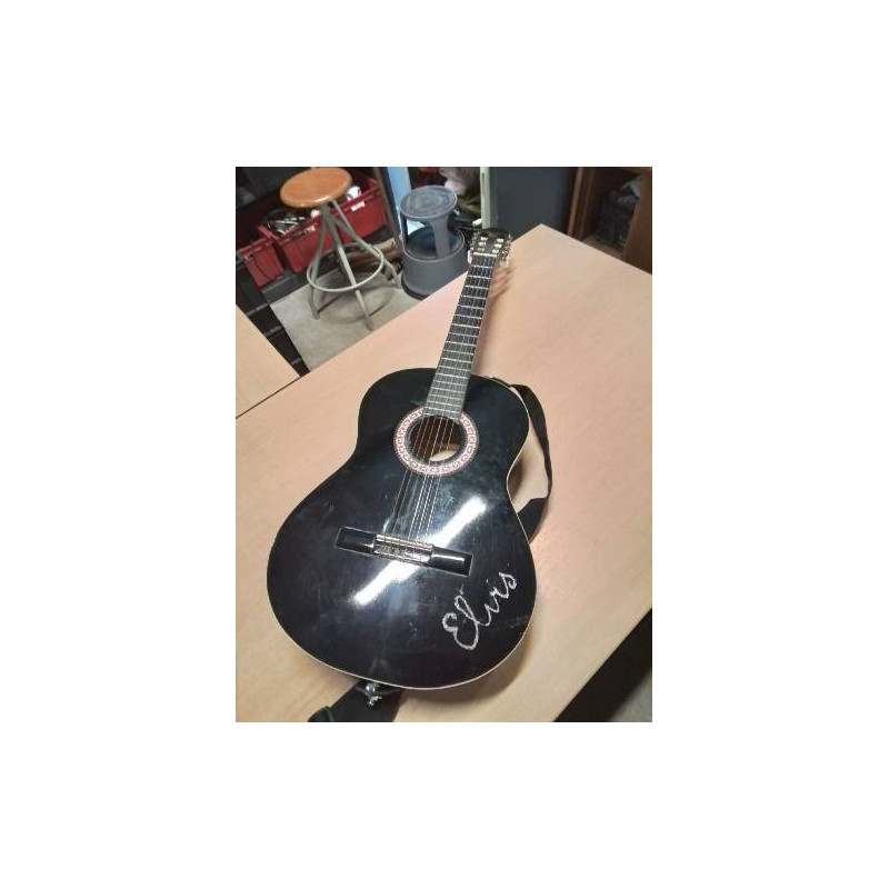 GUITARE ACOUSTIQUE XP NOIR AVEC HOUSSE