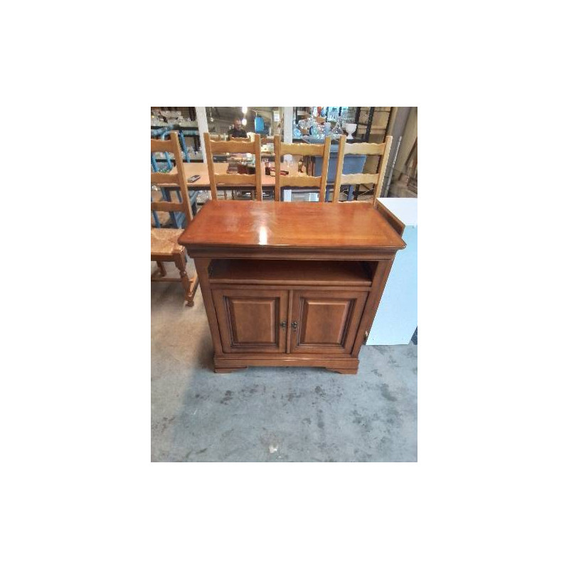 MEUBLE TV 2 PORTES STYLE LOUIS PHILIPPE