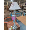 LAMPE BOIS GRIS AJ TAUPE COEURS
