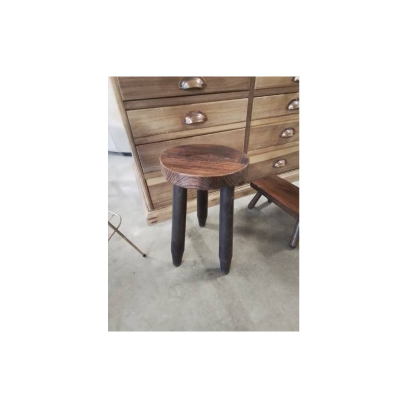 PORTE PLANTE ROND BOIS TRIPODE 