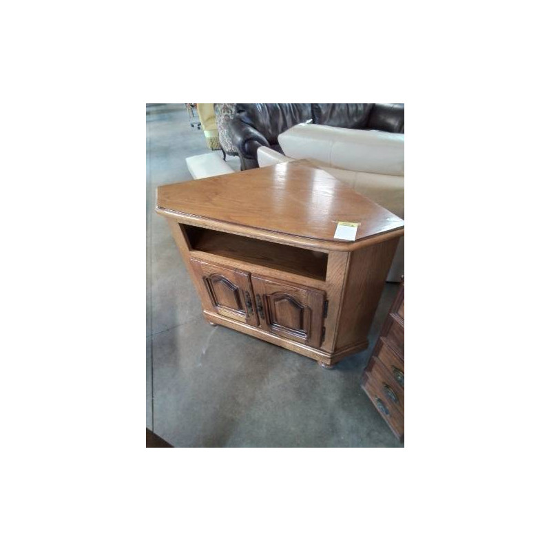 ENCOIGNURE CHÊNE CLAIR MOULURÉ 1 NICHE 2 PORTES