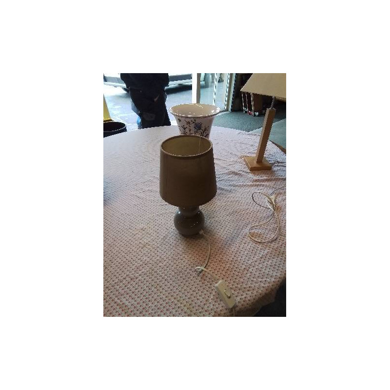 LAMPE CÉRAMIQUE TAUPE 