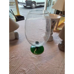 VASE SUR PIEDOUCHE VERRE...