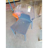 CHAISE PLEXIGLAS ET RESINE GRIS EGO PAR PAPATYA