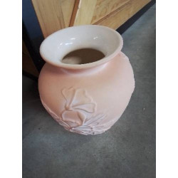 POT CÉRAMIQUE ORANGÉ AUX...