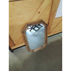 MIROIR OCTOGONAL BOIS MOULURÉ 