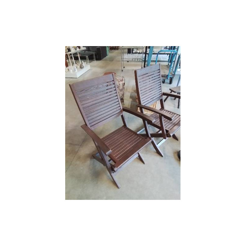 FAUTEUIL DE JARDIN PLIANT BOIS AJOURÉ FSC