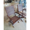 FAUTEUIL DE JARDIN PLIANT BOIS AJOURÉ FSC