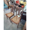 PAIRE DE CHAISES BOIS ASSISE CANNÉE STYLE LOUIS XVI