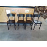 4 CHAISES BOIS NOIR