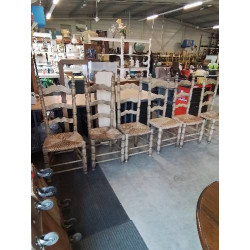 6 CHAISES PAYSANNE BOIS...