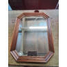 MIROIR OCTOGONAL BOIS MOULURÉ 