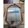MIROIR OCTOGONAL BOIS MOULURÉ 