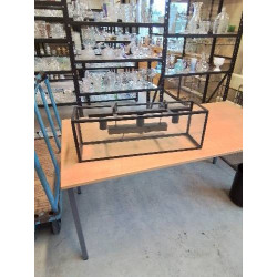 SUSPENSION MÉTAL NOIR ET...