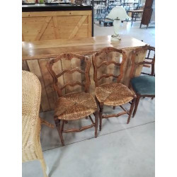 PAIRE DE CHAISES BOIS...